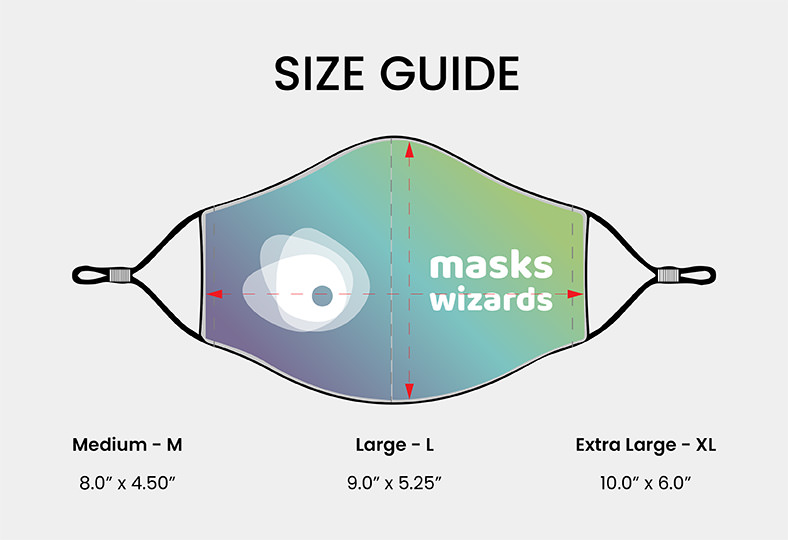 Reusable Washable Protection Face Mask Hamsa Design