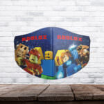 Kids Reusable Washable Protection Face Mask RBLX Night Design