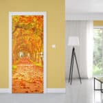 Door Mural Autumn Leaves