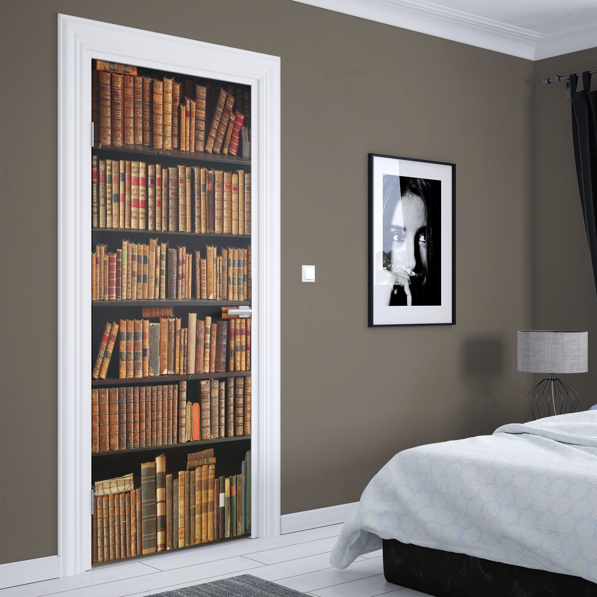 Door_Mural_Books-Shelf_Pattern_03