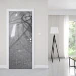 Door Mural Braking Marks on Asphalt