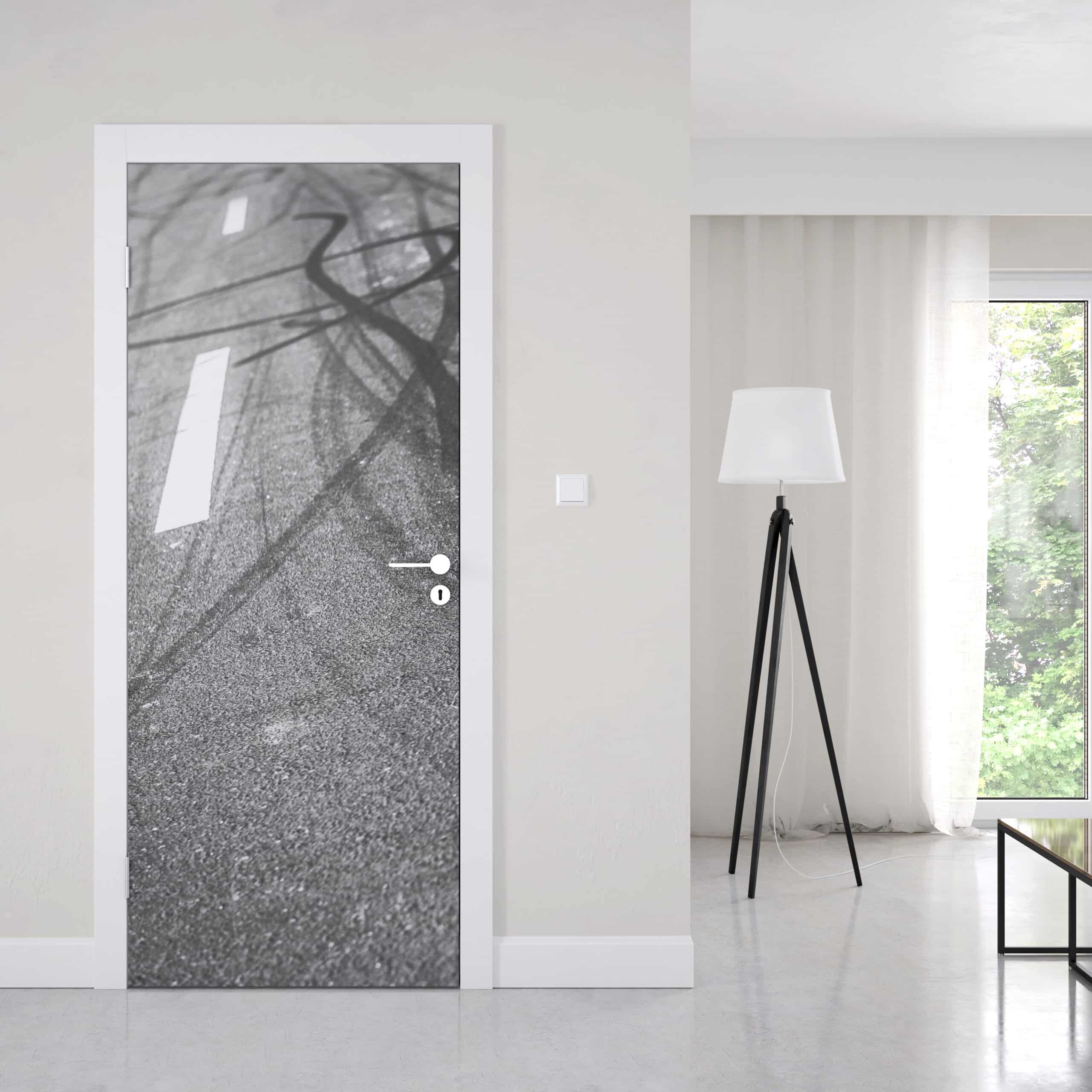 Door_Mural_Brake_Marks_On_The_Road_01